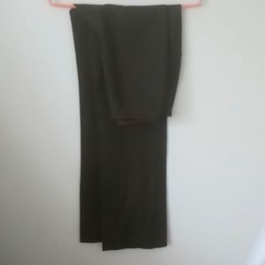 Ralph Lauren Womens Deep Olive Green Wool Dress Pants Size 4